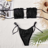 Black (velvet and lurex);