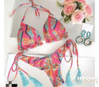 Pink with Blue