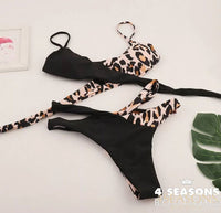 Black with Leopard Print