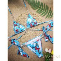 Blue with butterflies