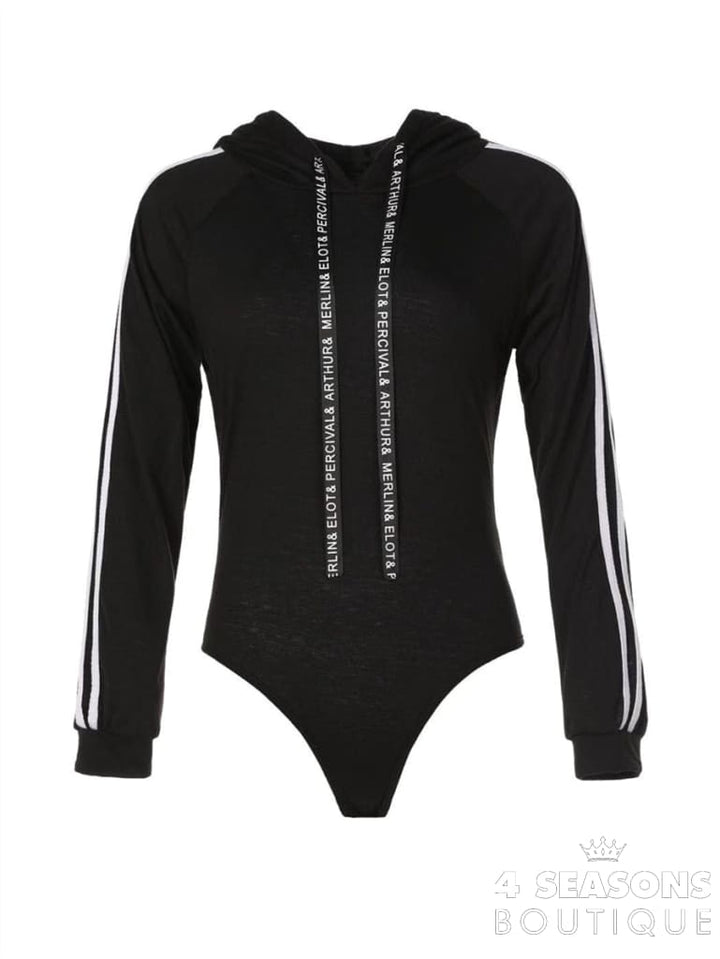 Bodysuit Women Sexy Slim Long Sleeve Bandage Body Feminino Hoodied Rompers Overalls Bodycon Jumpsuit