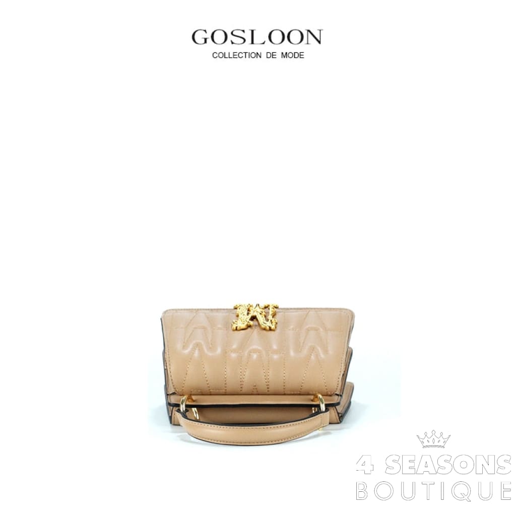 Gosloon Women&#39;S Bag Luxury Designer Handbag New Saddle Genuine Leather Famous Brand One Shoulder