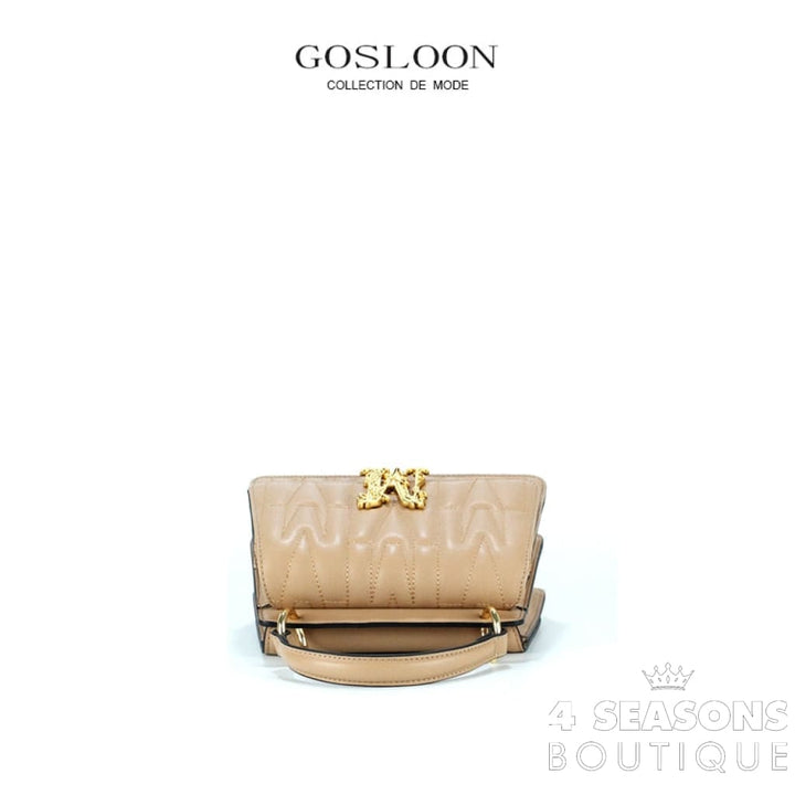 Gosloon Women&#39;S Bag Luxury Designer Handbag New Saddle Genuine Leather Famous Brand One Shoulder