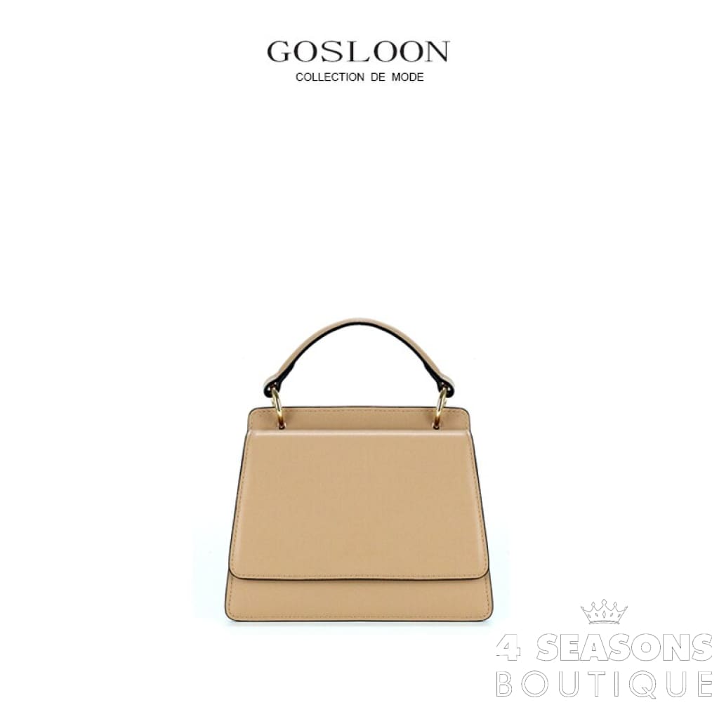Gosloon Women&#39;S Bag Luxury Designer Handbag New Saddle Genuine Leather Famous Brand One Shoulder