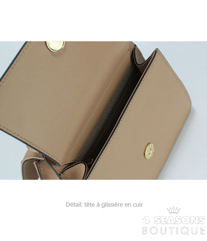 Gosloon Women&#39;S Bag Luxury Designer Handbag New Saddle Genuine Leather Famous Brand One Shoulder