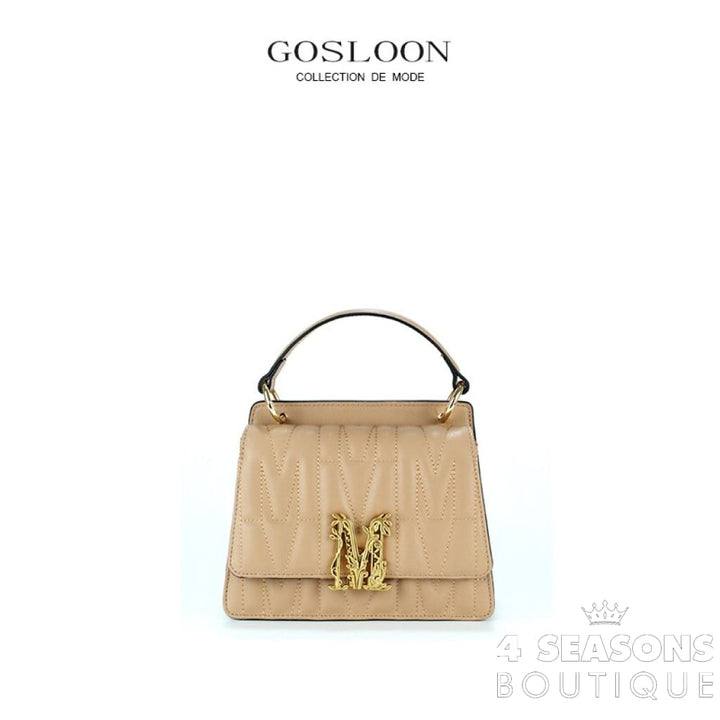 Gosloon Women&#39;S Bag Luxury Designer Handbag New Saddle Genuine Leather Famous Brand One Shoulder