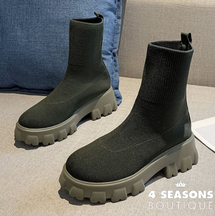Bota Coturno Mia Verde Militar / 34