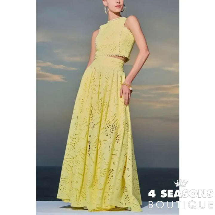 Conjunto De Laise Briana Amarelo / P