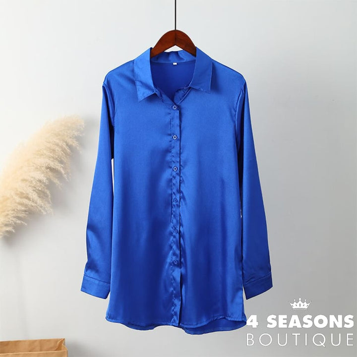 Camisa Cetim Consuelo Azul / P China