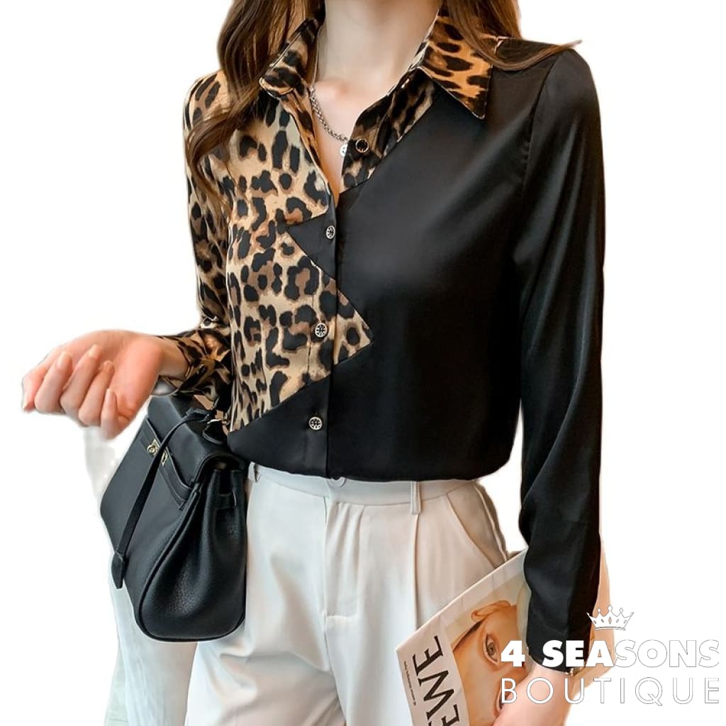 Camisa Chiffon Eloísa Duo Color / P
