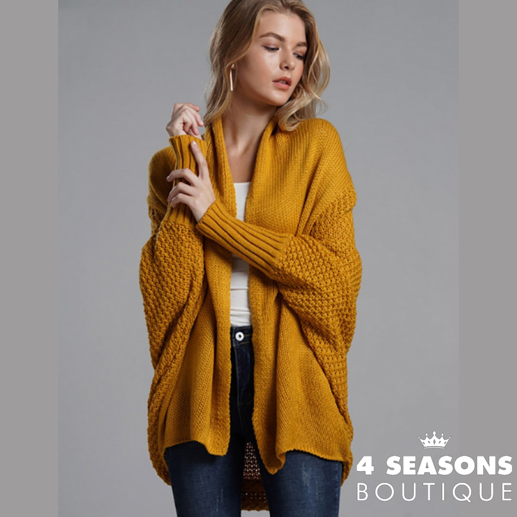 Cardigan Curto Vanda Amarelo / Único