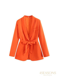 Orange blazer
