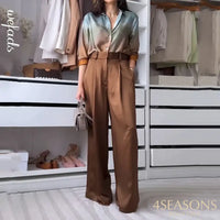 Brown with gradient print