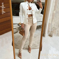 White and Apricot