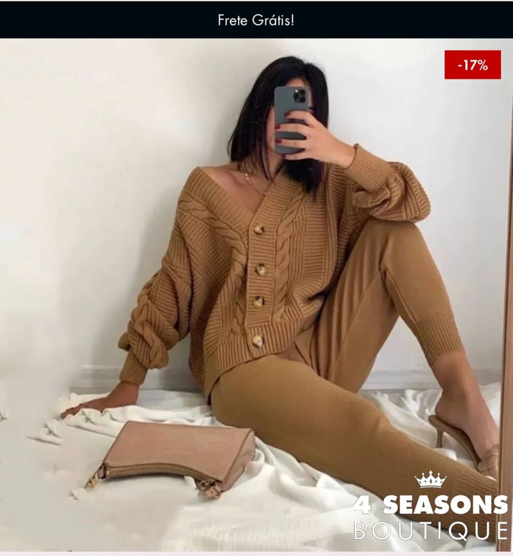 Conjunto Tricô Tânia