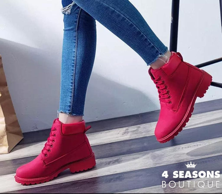 Coturno Marta Vermelho / 34 Bota