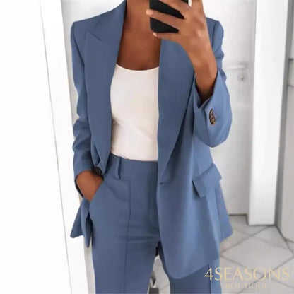 Jake suit with wide-leg pants