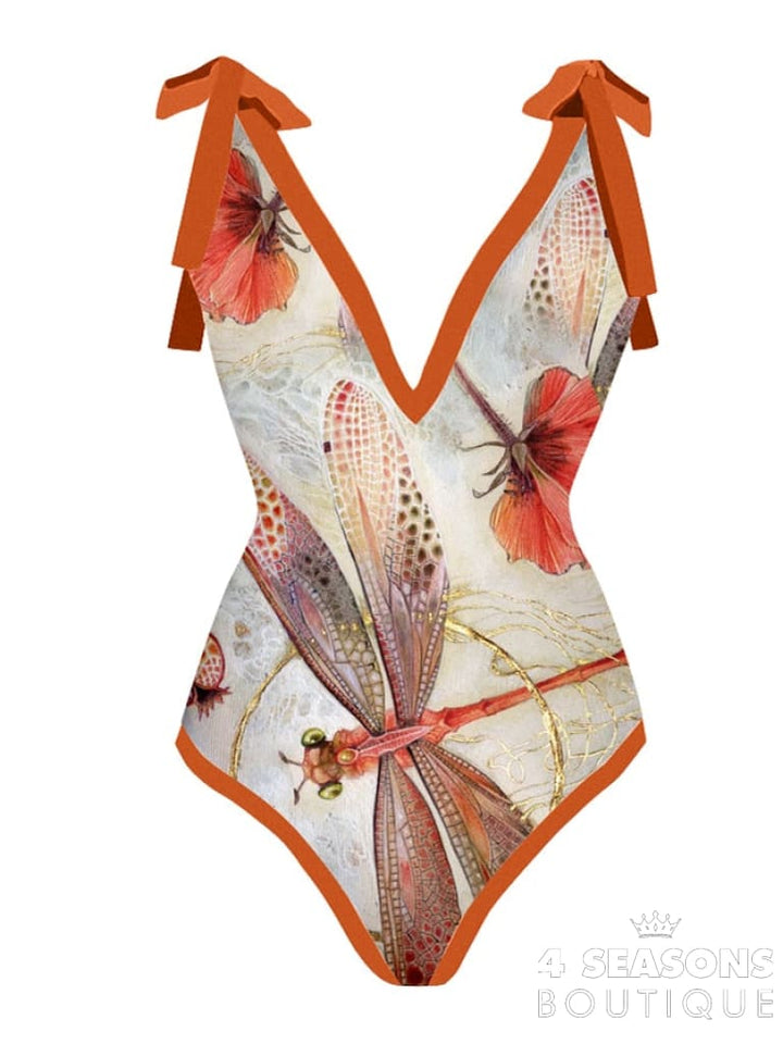 Retro Swimwear 2022 New One-Piece Swimsuits And Beach Cover Ups Women&#39;s Biquini Summer Beachwear