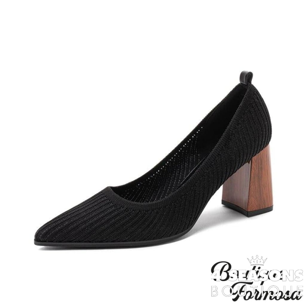 Sapato Bico Fino Wood Preto / 34 200001012