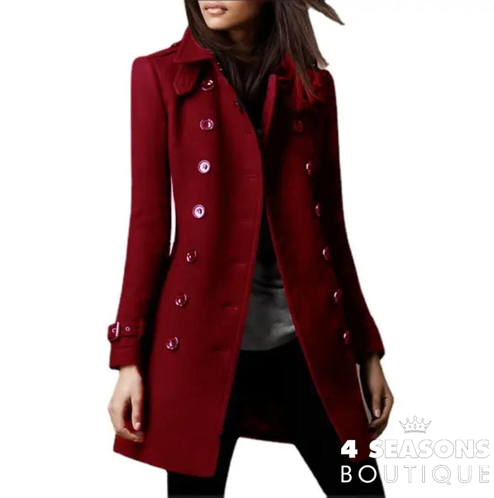 Sobretudo Doroth Vermelho Vinho / P