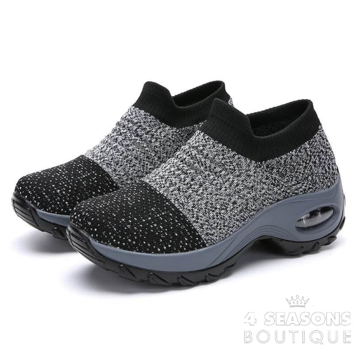 Tênis Pump Cinza Com Preto / 33 All