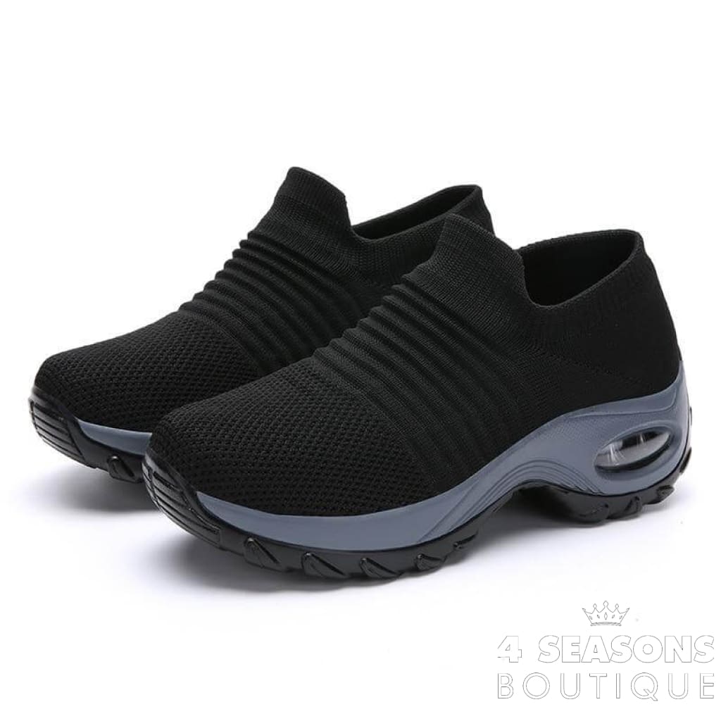 Tênis Pump Preto Com Cinza / 33 All