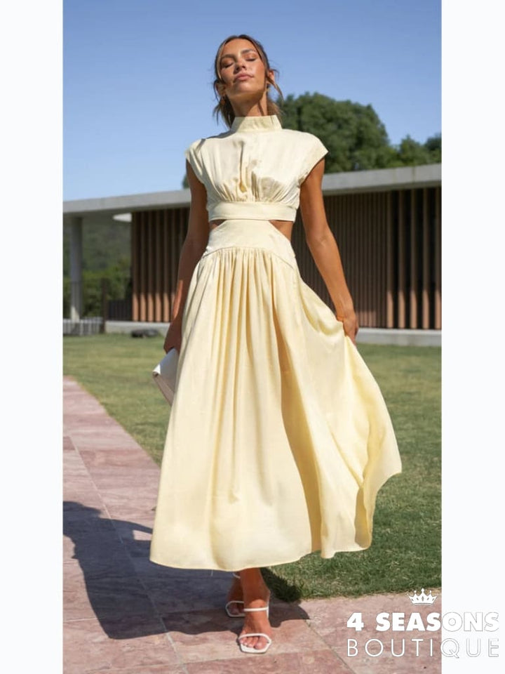 Vestido Midi Eloah Long-Lingt Yellow / S